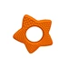 five-pointed star ring teether natural rubber